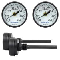 Kit 2 Termômetros 2 Pol Fornos Churrasqueira 0/350 Haste 10 Kit 2 Termômetros 2 Pol Fornos Churrasqueira 0/350 Haste 10