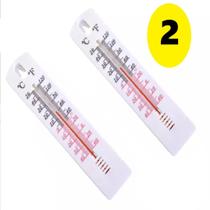 Kit 2 Termômetros Ambiente Interno Externo Parede Casa Sauna Cozinha Sitio escritório