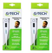 Kit 2 Termometros G-Tech Axilar Digital Branco