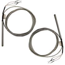 Kit 2 termopar pt100 3 fios haste 6x100mm cabo 2mt wje