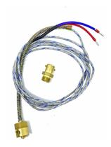 Kit 2 Termopar Tipo J Sensor De Temperatura 2 Fios Ponta 6mm Baioneta Adaptador Cabo Malha 6 Metros Kit 2 Termopar Tipo J Sensor De Temperatura 2 Fios Ponta 6mm Baioneta Adaptador Cabo Malha 6 Metros