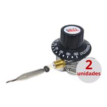 Kit 2 Termostatos Tiwa 30a 50/200º Com Bucha Fritadeiras