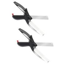 Kit 2 Tesoura Culinária Para Legumes Com Base 2 Em 1 - Mimo Style