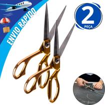 Kit 2 Tesoura De Costura Alfaiate Profissional Para Tecidos Artesanatos Resistente 9,5
