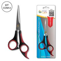 Kit 2 Tesoura Para Cabelo Fio Laser 6 1/2" - 165Mm NYBC Kit 2 Tesoura Para Cabelo Fio Laser 6 1/2" - 165Mm NYBC