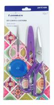 Kit 2 Tesouras Com Fita Métrica Lanmax Artesanato Patchwork