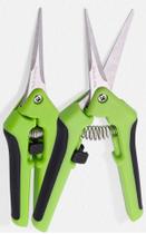 Kit 2 Tesouras Poda Jardinagem Ponta CURVA + RETA em Aço INOX Kit 2 Tesouras Poda Jardinagem Ponta CURVA + RETA em Aço INOX