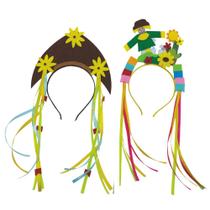 Kit 2 Tiara Cangaço Junina Wincy Festas 18x30CM Sortida Kit 2 Tiara Cangaço Junina Wincy Festas 18x30CM Sortida