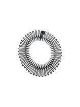 Kit 2 Tiaras Bell Preta Acessório De Cabelo Pente Prendedor