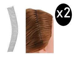 Kit 2 Tiaras Bell Zig Zag Para Penteados De Cabelo