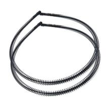 KIT 2 Tiaras de Ferro Arco Diadema Masculina Metal Arquinho Ondinhas