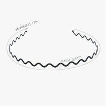 KIT 2 Tiaras de Ferro Arco Diadema Masculina Metal Arquinho Ondinhas