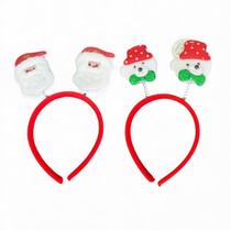 Kit 2 Tiaras Natalina festa infantil adulto acessório Natal