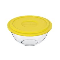 Kit 2 Tigela C/ Tampa Plástica 1,5l Marinex Marmita Armazenar Cor Sortida