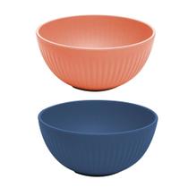 Kit 2 Tigela Saladeira Bowl de Bambu Pp Stripes Cores Sortidas 1,4L 21x10cm Lyor Kit 2 Tigela Saladeira Bowl de Bambu Pp Stripes Cores Sortidas 1,4L 21x10cm Lyor