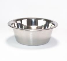 Kit 2 Tigelas Comedouro E Bebedouro Para Cães E Gatos Em Inox 360Ml Chalesco