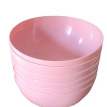 KIT 2 Tigelas Cumbuca Rosa Redonda 500ml KIT 2 Tigelas Cumbuca Rosa Redonda 500ml