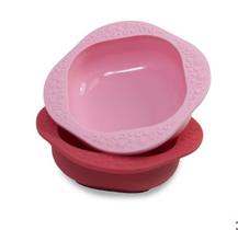 Kit 2 tigelas Silicone Marcus & Marcus Rosa e Vermelho Kit 2 tigelas Silicone Marcus & Marcus Rosa e Vermelho