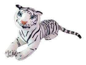 Kit 2 Tigre De Bengala Pelúcia Deitada Cabeça Durinha 30Cms