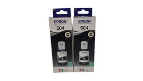 Kit 2 tinta 504 preta epson l4150 l4160 l 6161 l6171 l6191