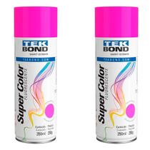Kit 2 Tinta Aerossol Rosa Fluorescente 350 Ml/250G Kit 2 Tinta Aerossol Rosa Fluorescente 350 Ml/250G