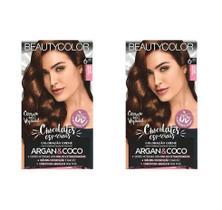 Kit 2 Tinta BeautyColor Cor 6.35 Chocolate Glamour