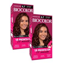 Kit 2 Tinta de Cabelo Biocolor Mini Kit Marrom Natural Irresistível 6.7