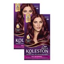 Kit 2 Tinta de Cabelo Koleston Borgonha 46 Kit 2 Tinta de Cabelo Koleston Borgonha 46