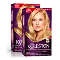 Kit 2 Tinta de Cabelo Koleston Louro Claro 80