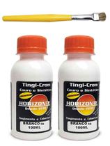 kit 2 Tinta para couro branco sb, tenis e pincel 100ml kit 2 Tinta para couro branco sb, tenis e pincel 100ml