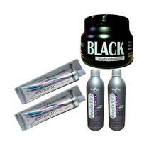 Kit 2 Tinta Preto Azulado, 2 Ox Vol. 20 Masc 250g Mairibel Kit 2 Tinta Preto Azulado, 2 Ox Vol. 20 Masc 250g Mairibel