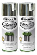 Kit 2 Tinta Spray Cromado Uso Geral Rust Oleum Artesanato