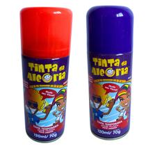 Kit 2 Tinta Spray De Cabelo Festa Carnaval Infantil Fantasia