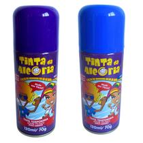 Kit 2 Tinta Spray De Cabelo Festa Carnaval Infantil Fantasia