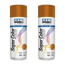 Kit 2 Tinta Spray Metálica Cobre Artesanato Decoração Metal 350ml