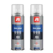 Kit 2 Tinta Spray Uso Geral 400ml - Autofix 400ml / 210g - Preto Fosco Kit 2 Tinta Spray Uso Geral 400ml - Autofix 400ml / 210g - Preto Fosco