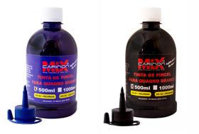 Kit 2 tintas de marcador de quadro branco 500ml azul e preto