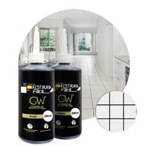 Kit 2 Tintas de Rejunte GW Restaura Fácil 200ml Preto
