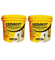 Kit 2 Tintas Impermeabilizante Vedapren Parede Branco Externo 3,6kg - Vedacit Kit 2 Tintas Impermeabilizante Vedapren Parede Branco Externo 3,6kg - Vedacit