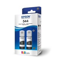 Kit 2 tintas original t544 l3110 l3150 l3250 preto