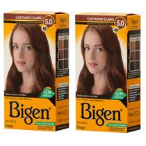Kit 2 Tintas Tintura Coloração Em Pó Bigen - Selecione A Cor Kit 2 Tintas Tintura Coloração Em Pó Bigen - Selecione A Cor