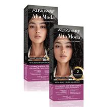 Kit 2 Tintura Creme Altamoda Alfaparf Caffe 3 Kit