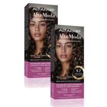 Kit 2 Tintura Creme Altamoda Alfaparf Castanho Luminoso Médio 5.7 Kit