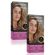 Kit 2 Tintura Creme Altamoda Alfaparf Guaraná 8 Kit