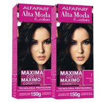 Kit 2 Tintura Creme Altamoda Alfaparf Jabuticaba 1 Kit