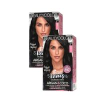 Kit 2 Tintura Creme Beauty Color Preto 2.0 Kit 2 Tintura Creme Beauty Color Preto 2.0