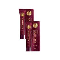 Kit 2 Tintura Creme Haskell Excllusiv Color Louro Escuro 6.0 50g