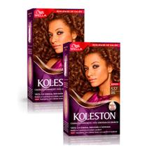 Kit 2 Tintura Creme Koleston Wella Marrom Sedução 537 Kit Kit 2 Tintura Creme Koleston Wella Marrom Sedução 537 Kit