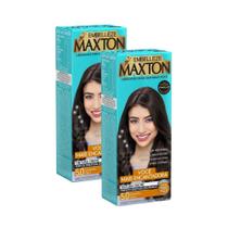 Kit 2 Tintura Creme Maxton Castanho Claro 5.0 Kit 2 Tintura Creme Maxton Castanho Claro 5.0