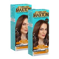 Kit 2 Tintura Creme Maxton Chocolate 6.7